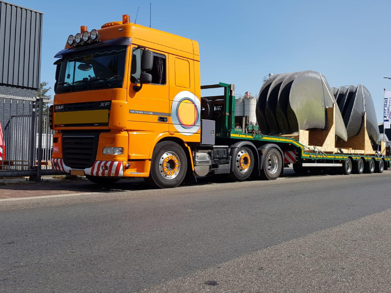 Speedlog transporta piezas de ventiladores industriales desde los Países Bajos hasta España